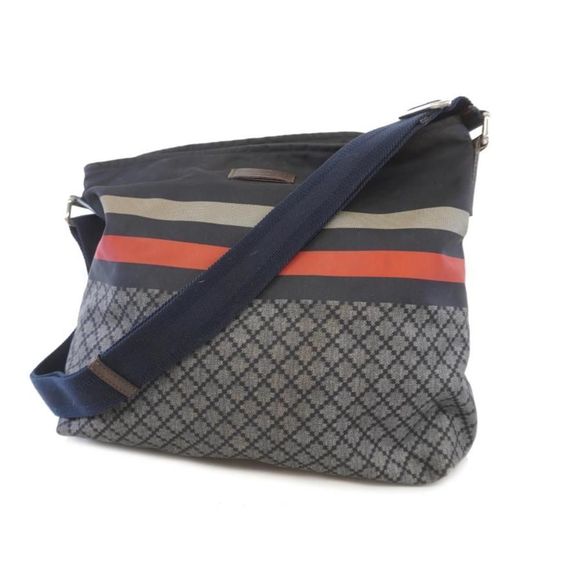 Gucci Handbags - Gucci Hardware Diamante Nylon Black Silver Shoulder Bag